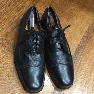 Sandro Moscoloni Black Leather Men's Shoes size 10.5